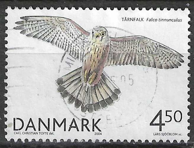 Denemarken 2004 - Yvert 1386 - De Torenvalk - 4,50 K. (ST), Verzenden, Denemarken, Gestempeld