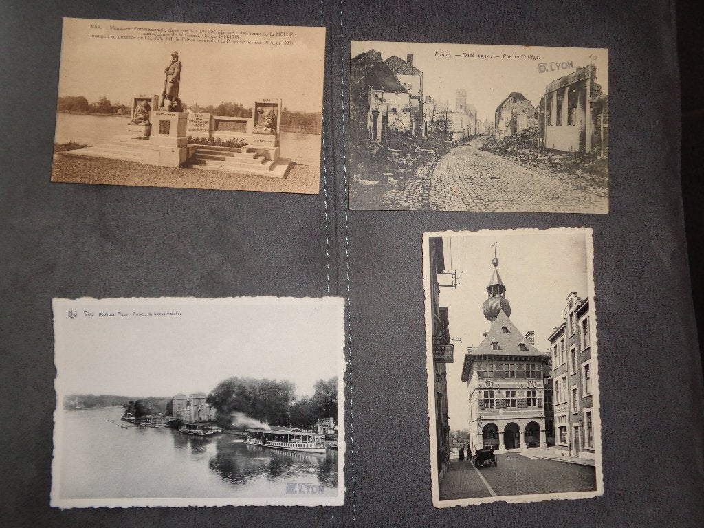 4 oude postkaarten uit Wezet, Verzamelen, Ophalen