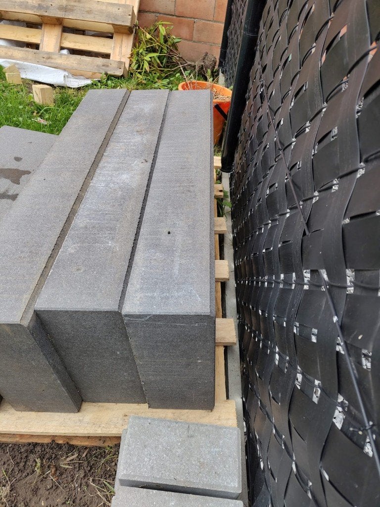 4 betonnen traptreden, Ophalen, Gebruikt