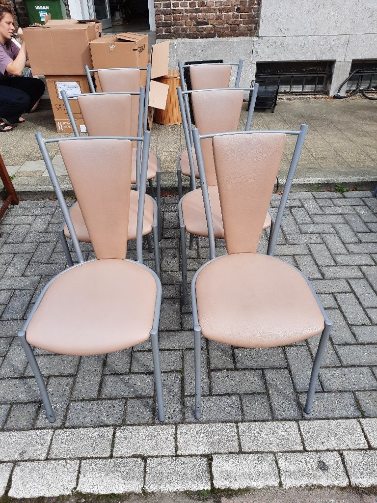 6 stoelen, Ophalen, Bruin, Vijf, Zes of meer stoelen, Kunststof