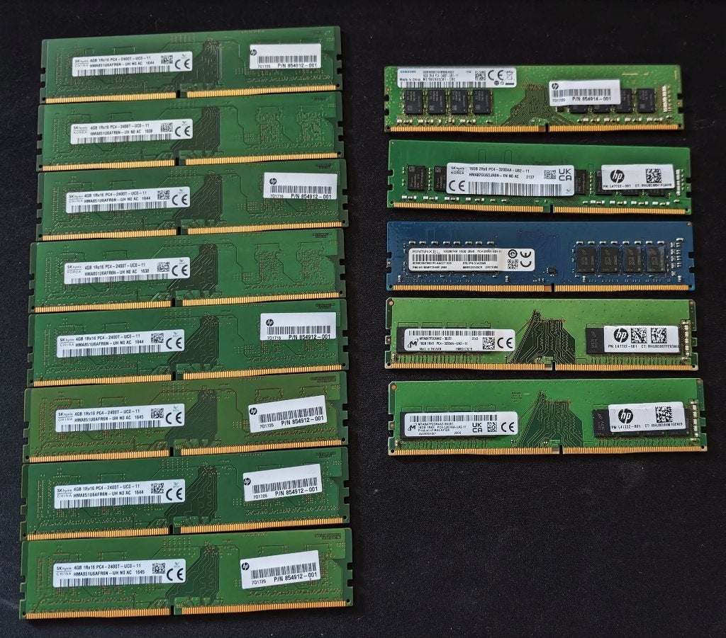 Verschillende RAM latjes DDR4 RAM geheugen Dimm, Enlèvement ou Envoi, Comme neuf, DDR4, Desktop