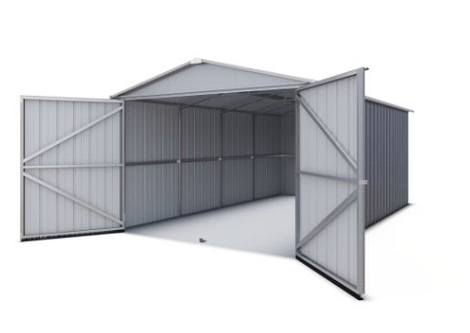Garage met gegalvaniseerde platen, Ophalen, Gebruikt, IJzer