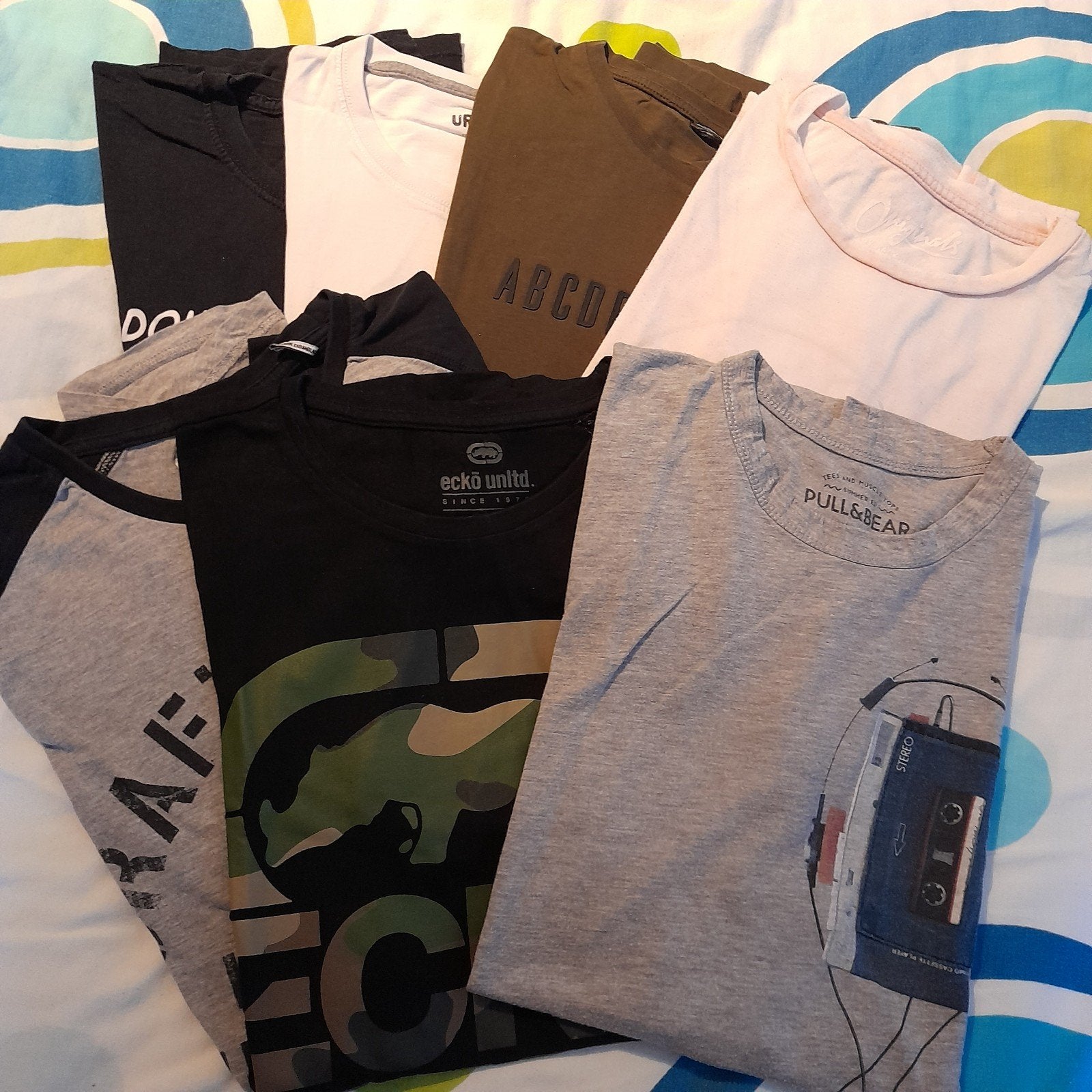Pakket jongens, heren T-shirts maat small, 7 stuks, Ophalen of Verzenden