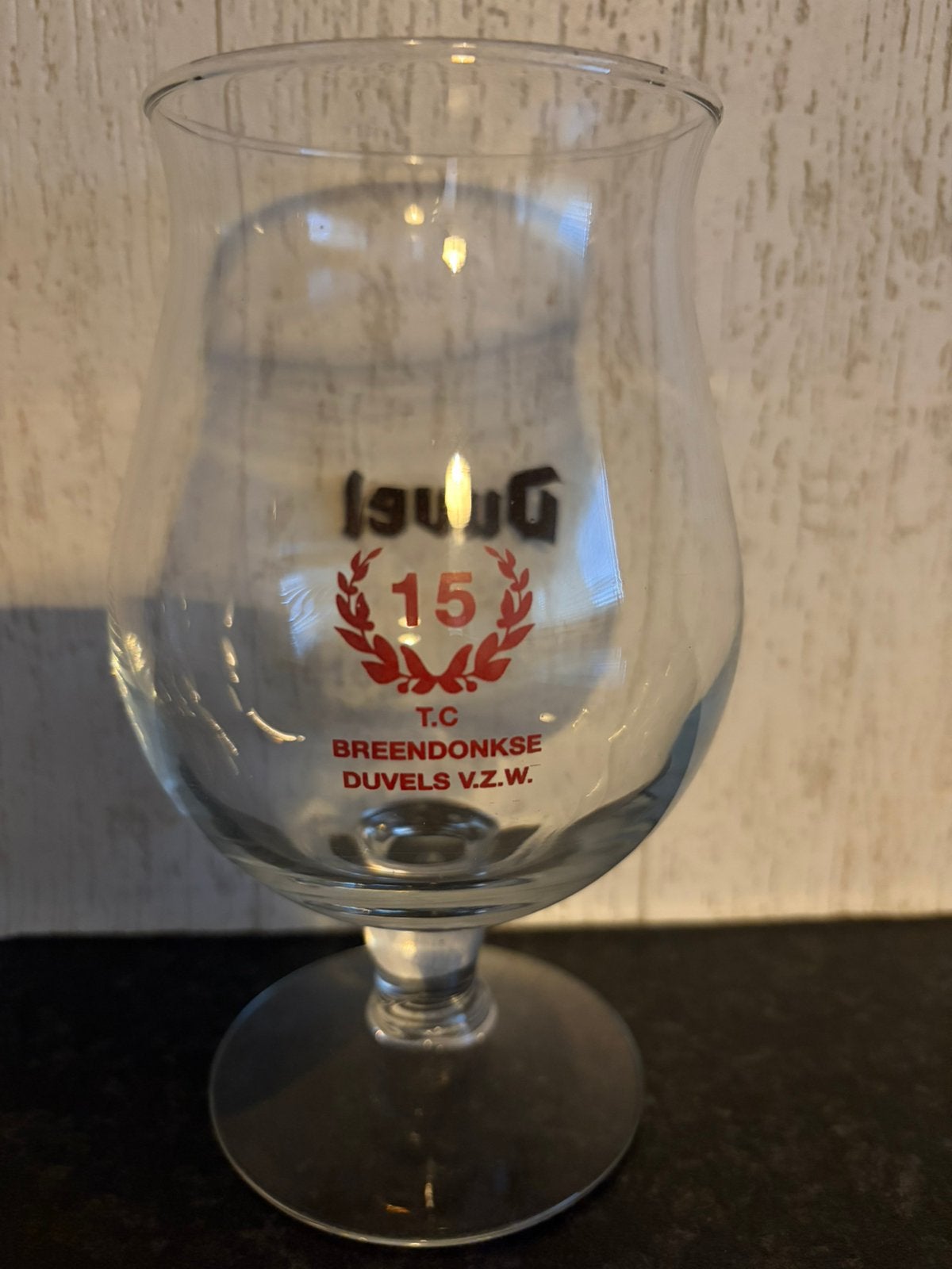 Duvel glas 15jaar TC Breendonkse Duvels vzw, Enlèvement ou Envoi, Comme neuf, Duvel