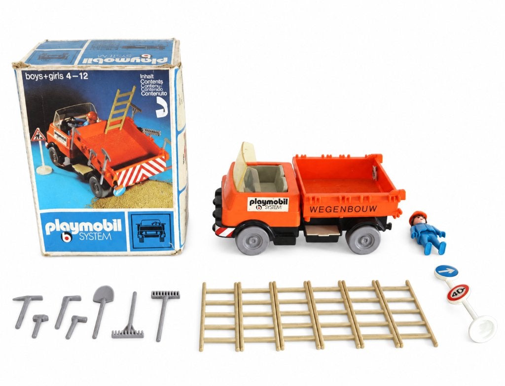 Vintage Playmobil 3203 Construction Truck Klicky 1974, Kinderen en Baby's, Ophalen of Verzenden, Gebruikt