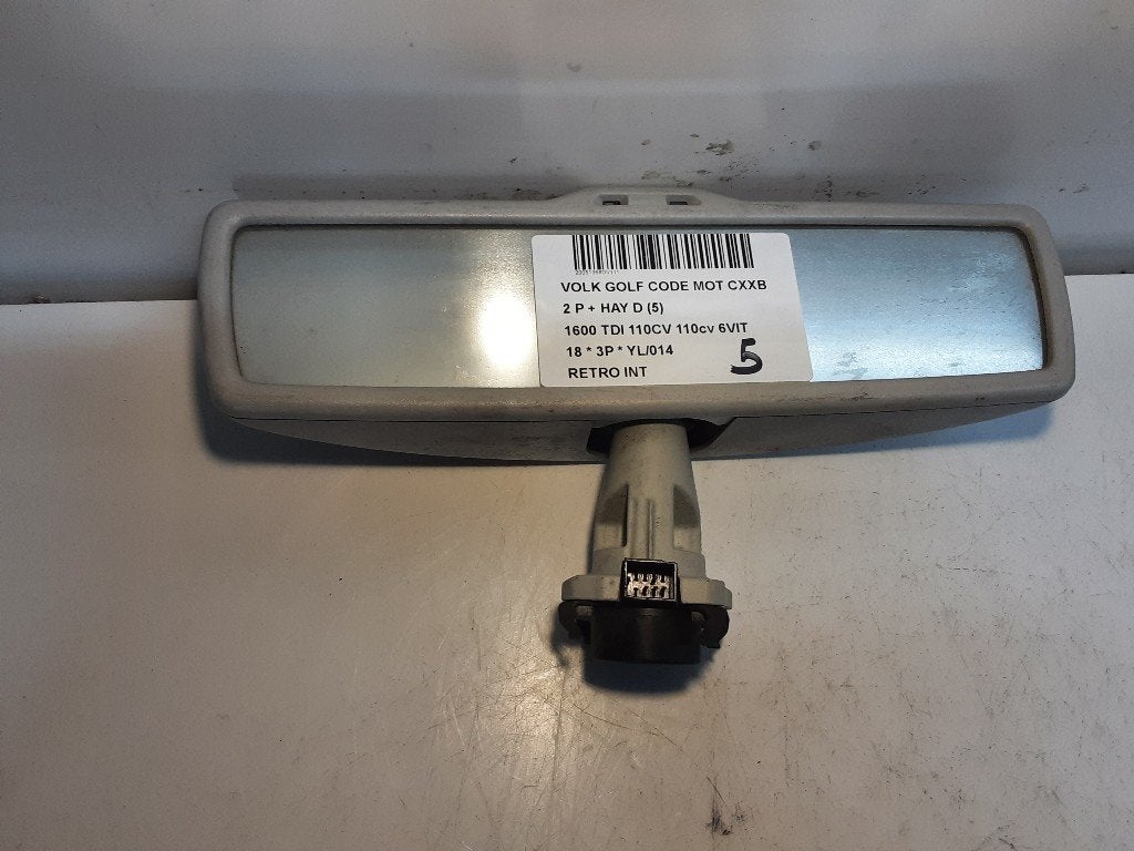 RETROVISEUR INTERIEUR Golf VII (AUA) (5Q0857511A), Volkswagen, Mevr. I. Hauben, Utilisé, Rue de l'Espoir 34 34
4030  GRIVEGNÉE, BE