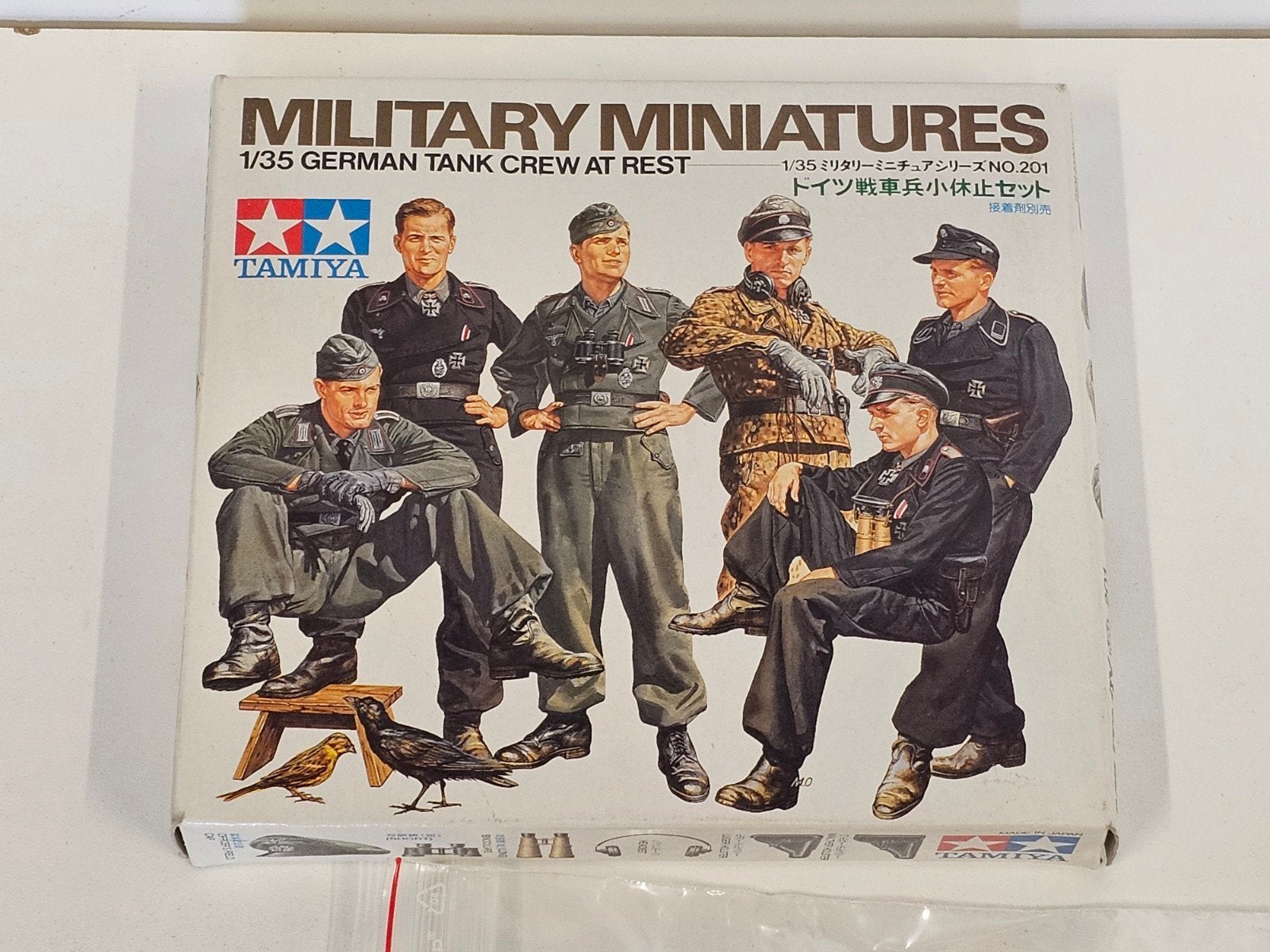 Tamiya 1/35 schaalmodelbouwset 35201, Duitse tankbemanning i, Ophalen of Verzenden