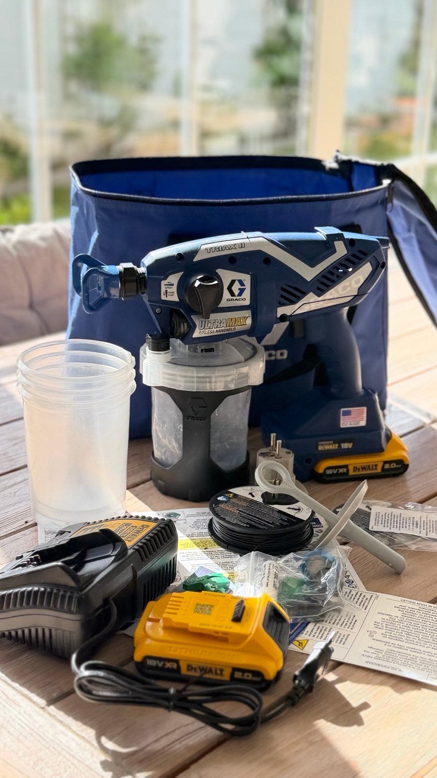 Graco 17P258 UltraMAX Cordless incl. 2x 2,0Ah accu, Bricolage & Construction, Enlèvement, Comme neuf