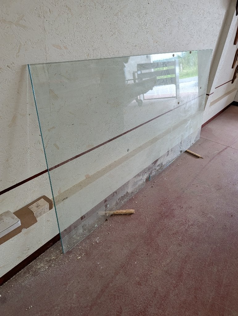 Plaque de verre trempé sur mesure 10mm (Safety Glass)., Neuf, Panneau vitré, 160 cm ou plus, Enlèvement