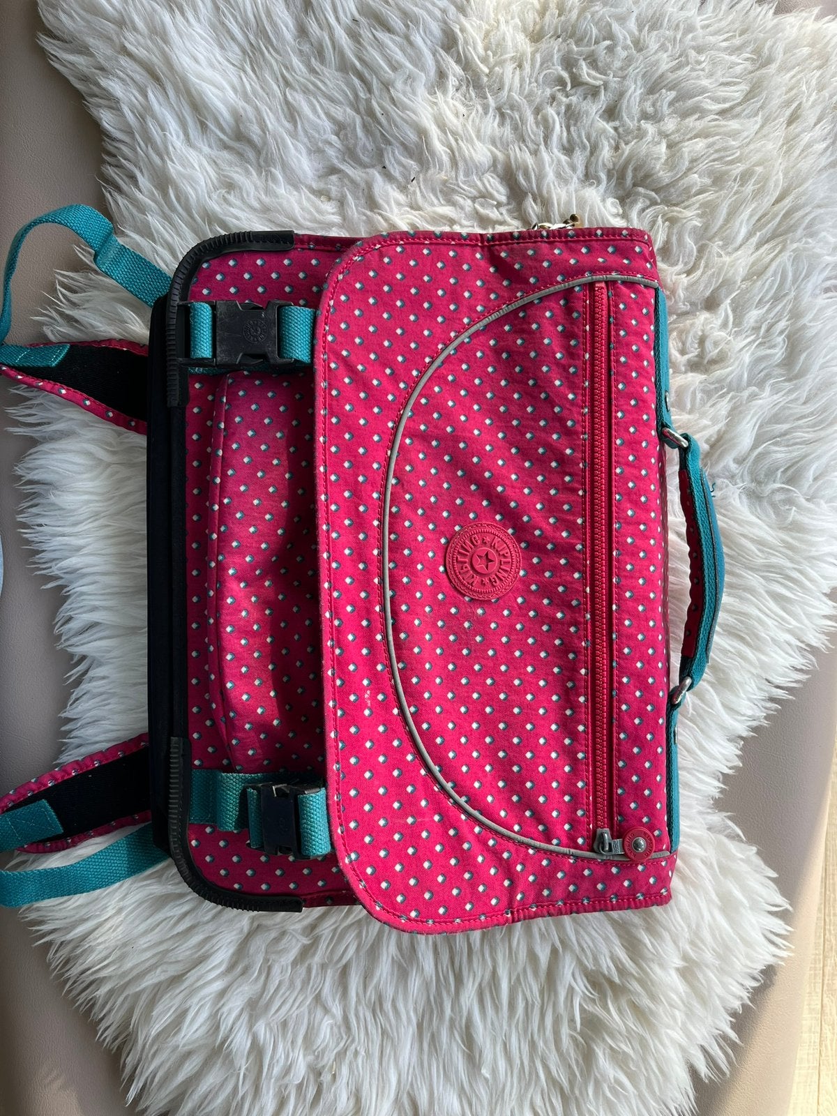 Boekentas Kipling roze, Handtassen en Accessoires, Tassen | Schoudertassen, Ophalen, Gebruikt, Roze, Kipling