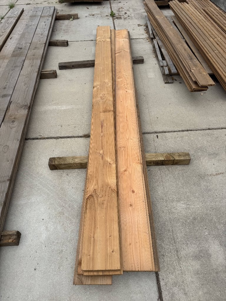 Douglas planken T&G profiel, Tuin en Terras, Ophalen, Zo goed als nieuw, 250 cm of meer, Planken