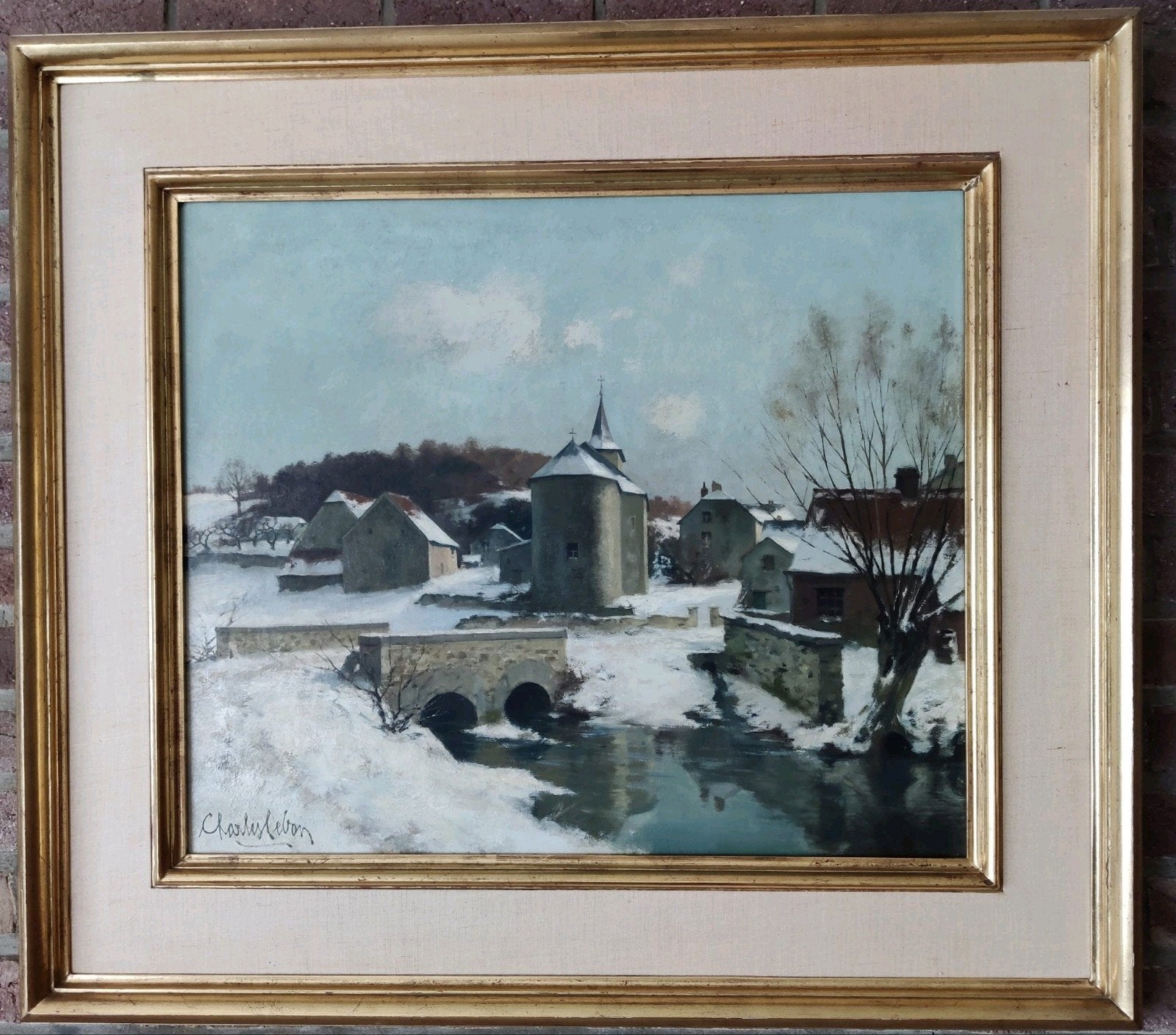 Charles Lebon - Huile sur toile, Enlèvement, Toile