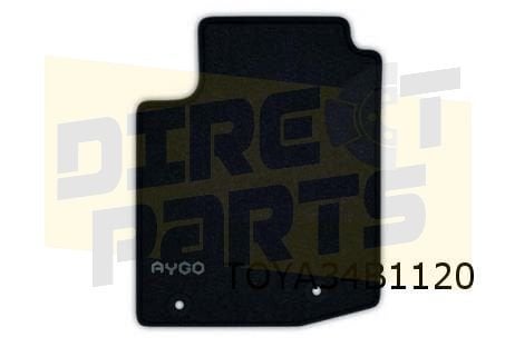 Toyota Aygo mattenset (4x) 'velours' (Staalgrijs) Origineel!, Autos : Pièces & Accessoires, Neuf, -, -, Toyota