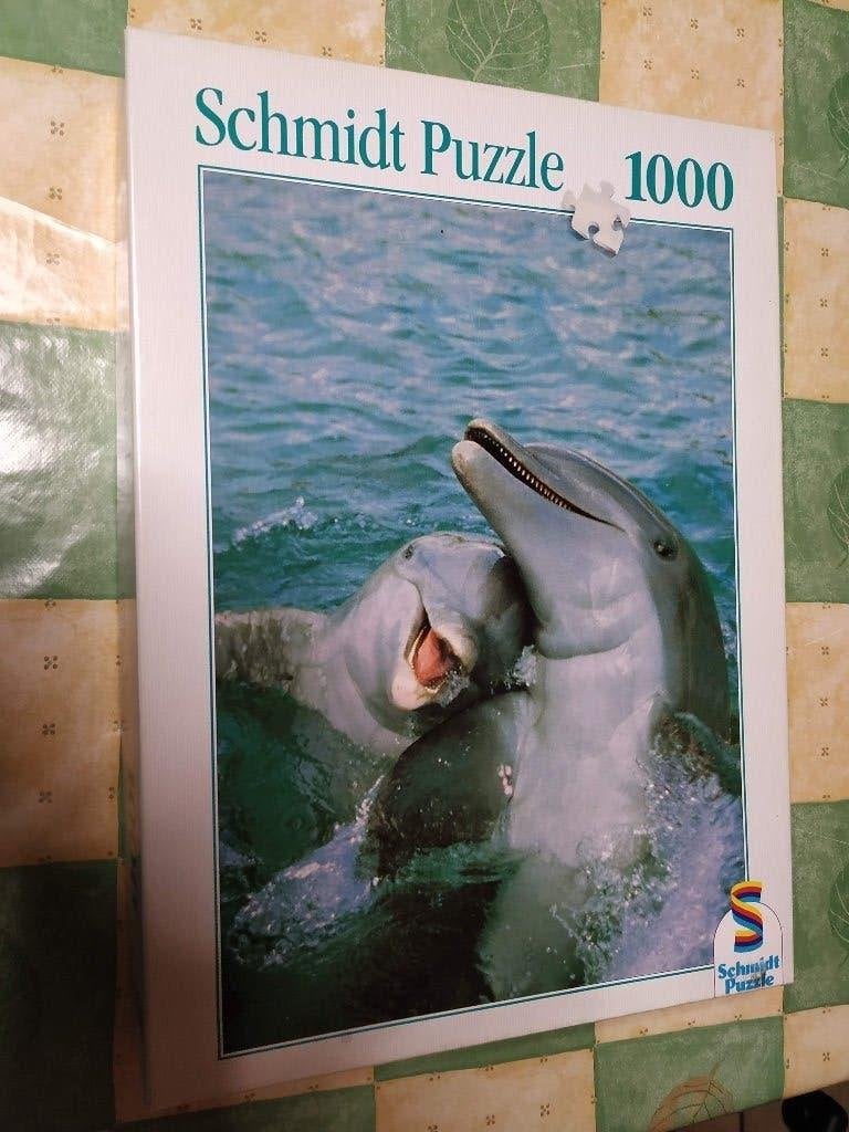 puzzel dieren "dolfijnen" 1000 stuks splinternieuwe doos, Enlèvement ou Envoi, Neuf