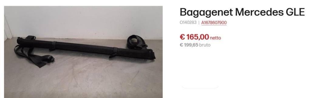 Bagagenet Mercedes GLE nieuw in de doos, Ophalen of Verzenden, Nieuw