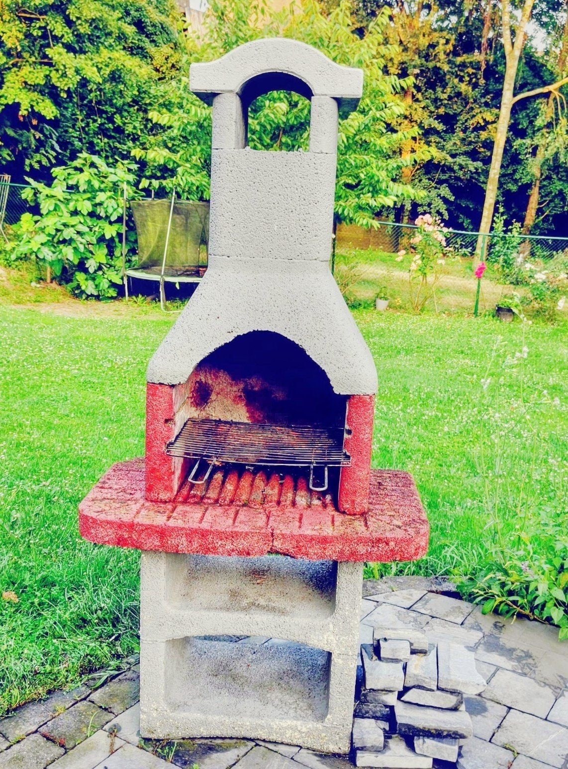 barbecue gratuit, Jardin & Terrasse, Barbecues au charbon de bois, Enlèvement, Utilisé, Béton