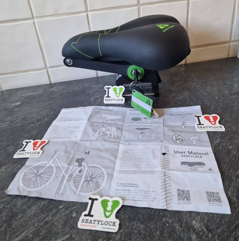 Seatylock zadel met beveilingsbeugel, Ophalen of Verzenden