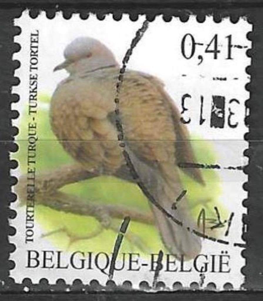 Belgie 2002 - Yvert 3129 /OBP 3135 - Turkse tortelduif (ST), Postzegels en Munten, Verzenden, Gestempeld, Gestempeld, Voertuigen