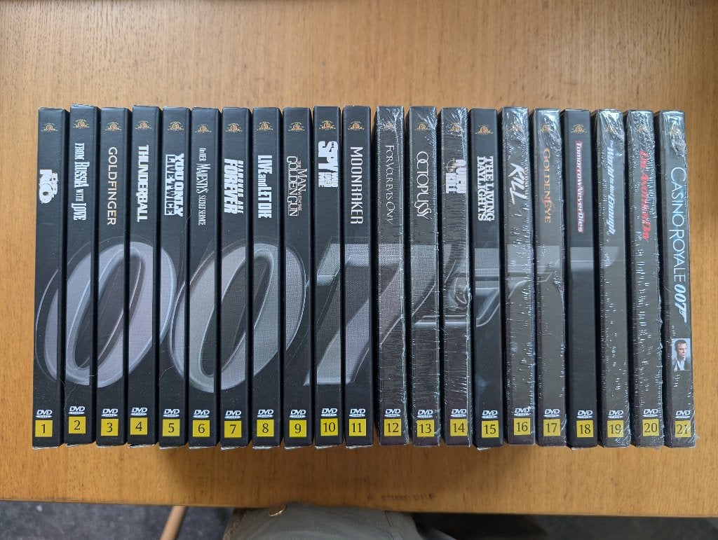 James Bond DVD collectie met 21 films, Cd's en Dvd's, Engels, Nederlands, Actie, Ophalen of Verzenden
