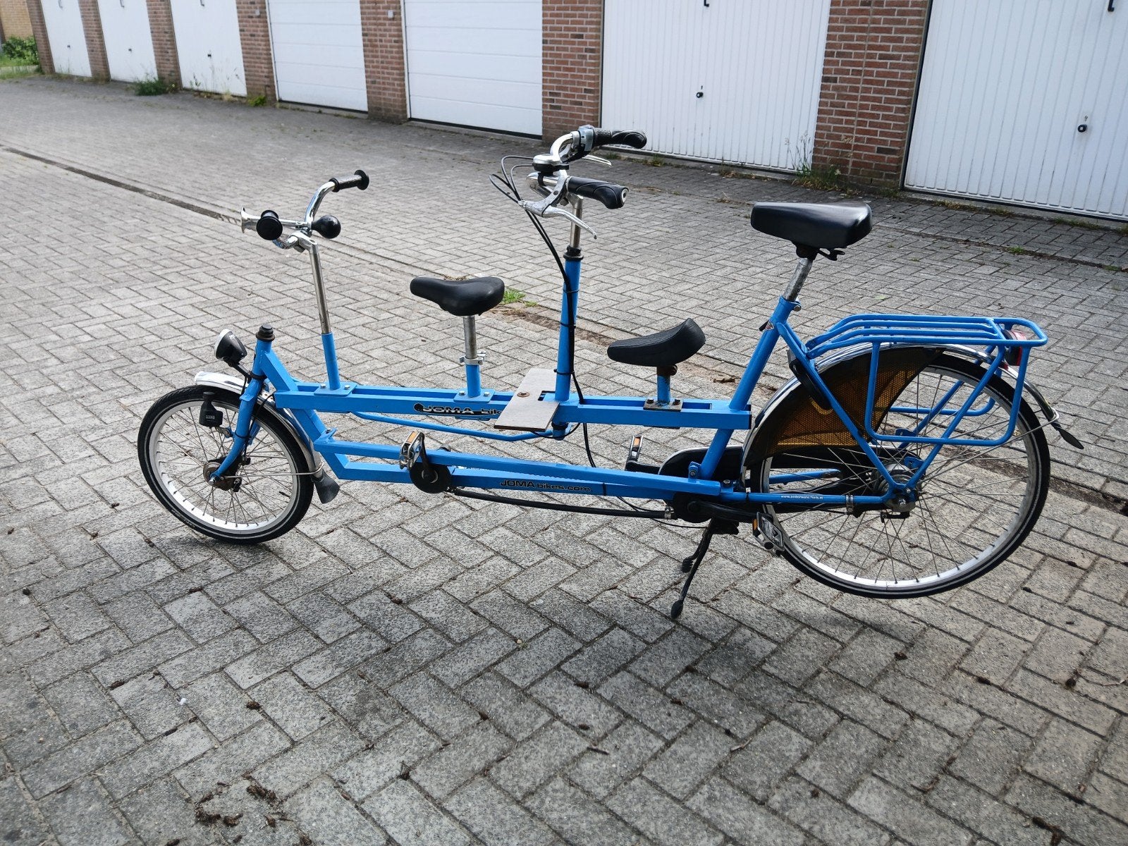 Ouder kind tandem, onderwaterfiets, 3 zit, blauw, Ophalen, Minder dan 10 versnellingen, Trommelrem, Gebruikt