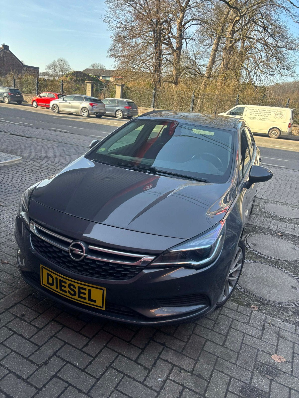 Opel Astra, Auto's, Stof, Zwart, 4 cilinders, Zwart