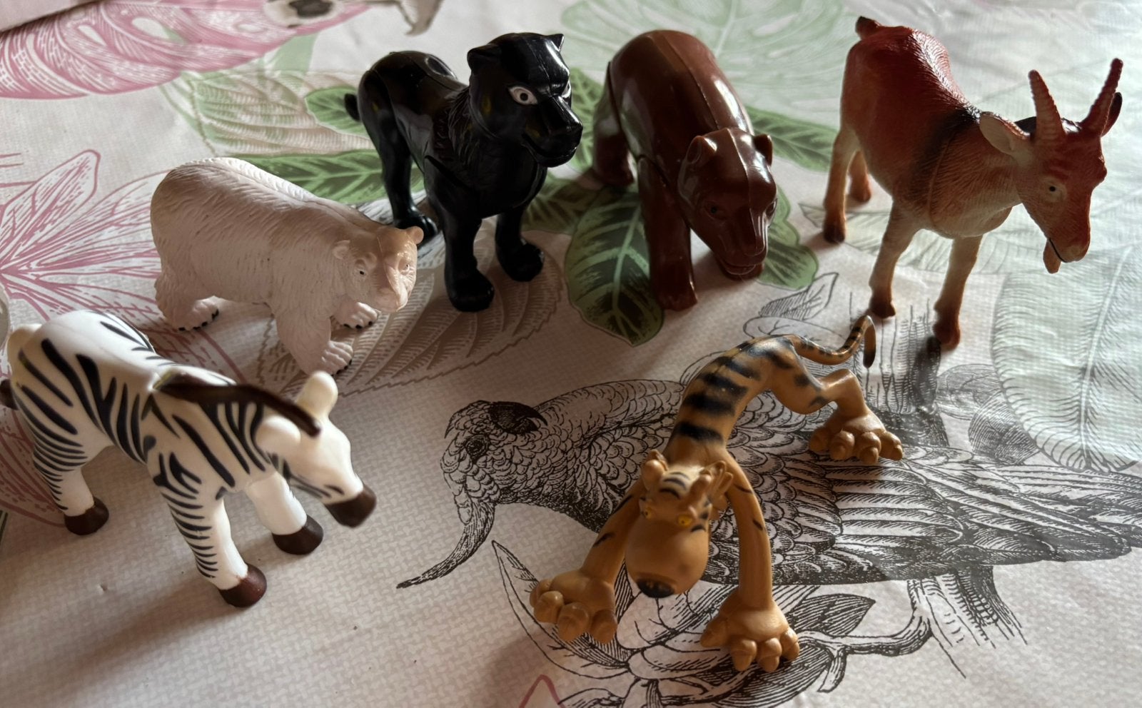 6 dieren figuren., Ophalen of Verzenden, Gebruikt