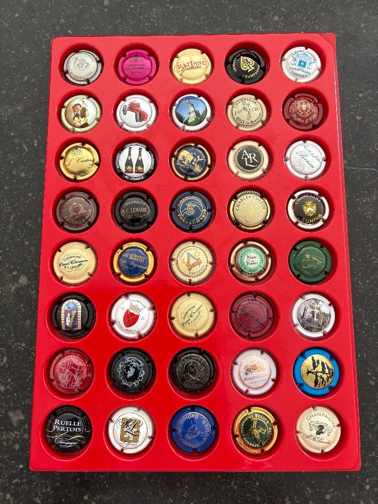 Champagne capsules 40 stuks, Enlèvement ou Envoi