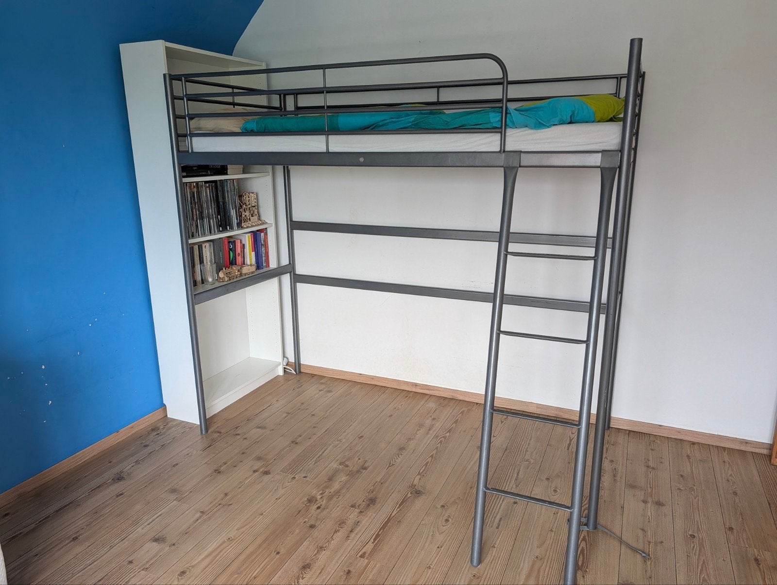 hoogslaper IKEA SVÄRTA stapelbed, Ophalen, Gebruikt, 90 cm, Eenpersoons