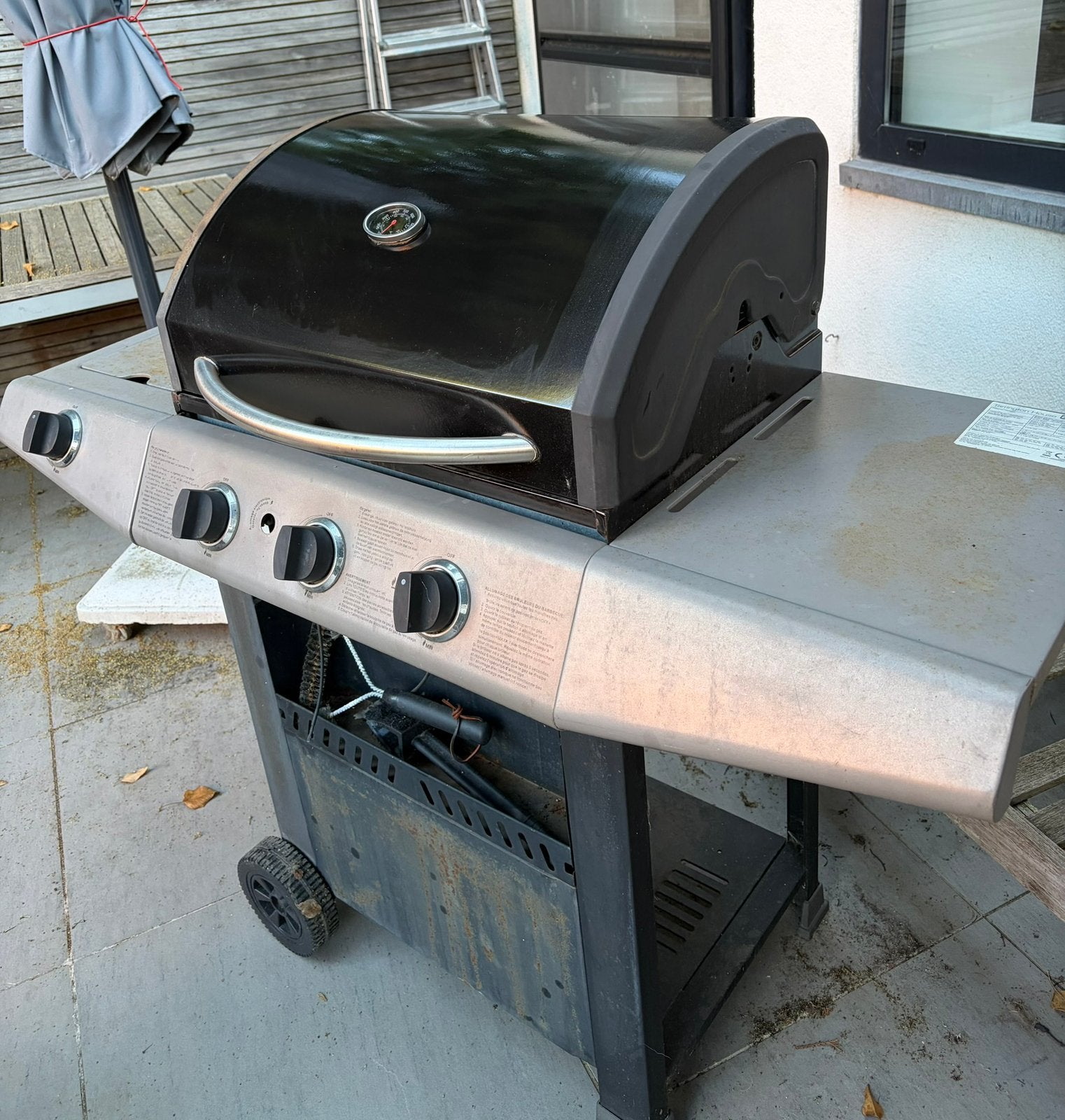 Gasbarbecue, Ophalen, Gebruikt