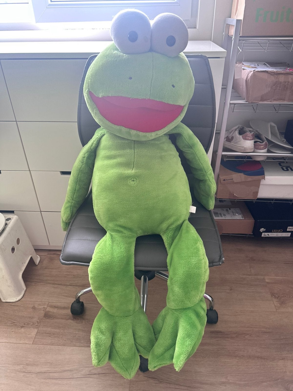 Zeer grote knuffel kikker, Kinderen en Baby's, Ophalen, Zo goed als nieuw