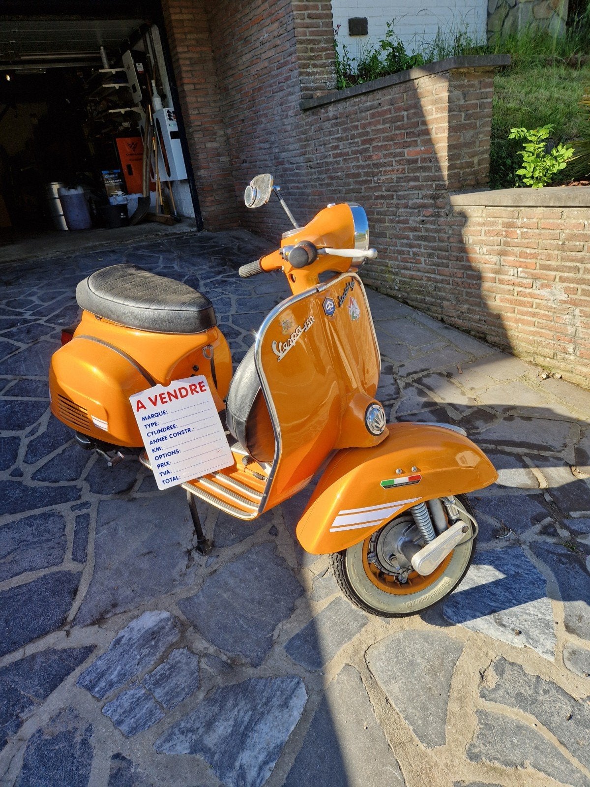 vespa sprint veloce, Ophalen
