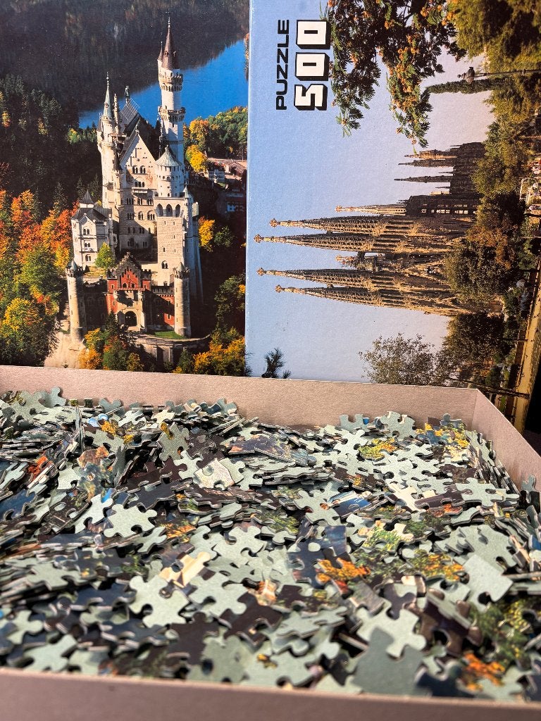 Vintage Puzzels, Ophalen of Verzenden, 500 t/m 1500 stukjes, Gebruikt, Legpuzzel