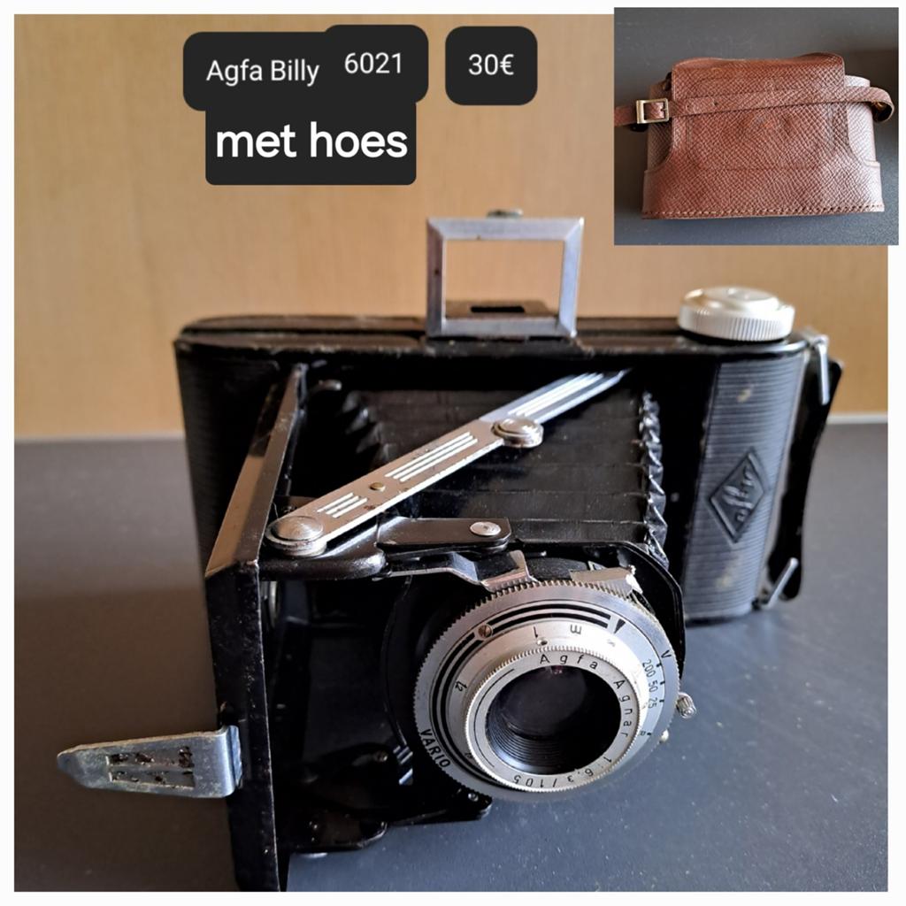 Fototoestel Agfa Billy met hoes, Ophalen of Verzenden