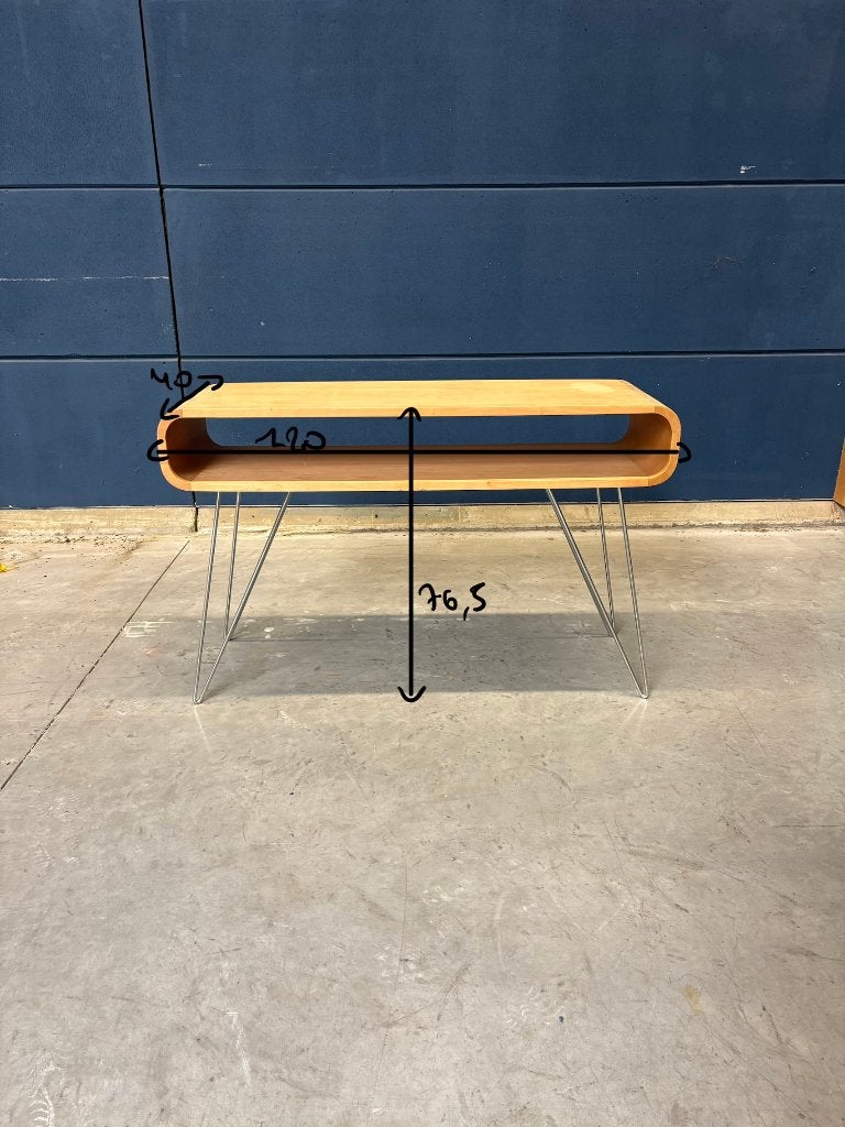 retro design wandtafel / sjoelbak meubel van het merk Boom, Huis en Inrichting, Ophalen, Overige materialen, Gebruikt, 50 tot 100 cm