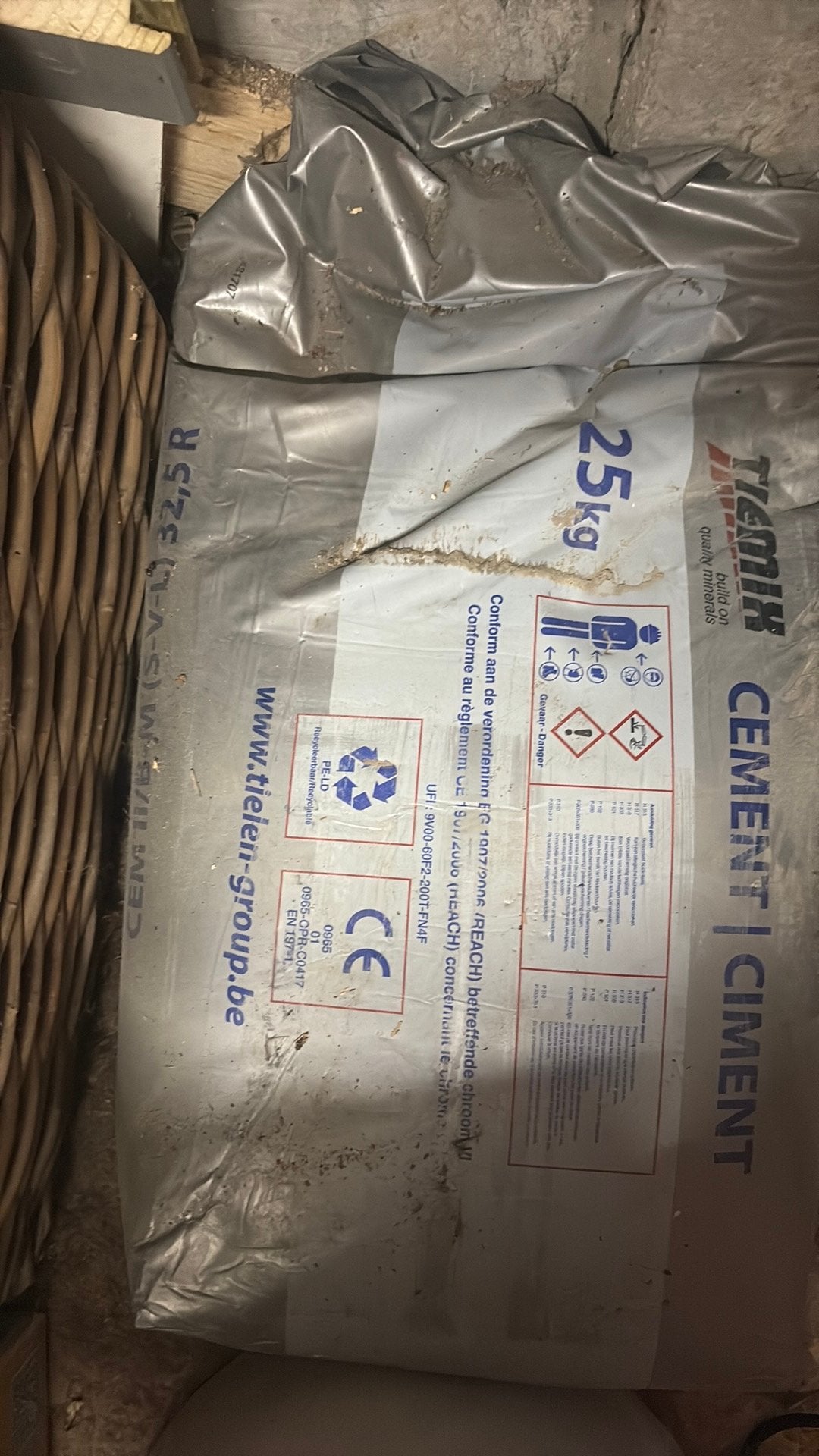 1 zak cement 25 kg, Doe-het-zelf en Bouw, Metselstenen, Ophalen, Nieuw