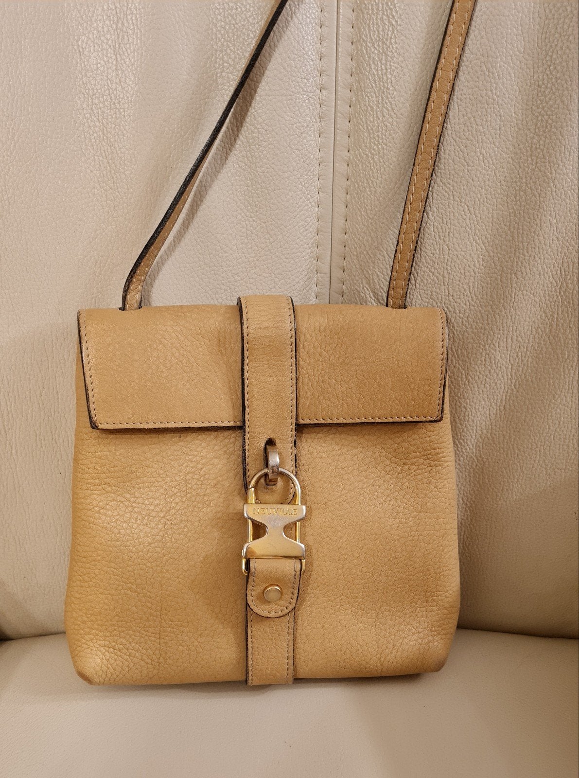 Prachtige lederen crossbody  Neuville, Ophalen of Verzenden