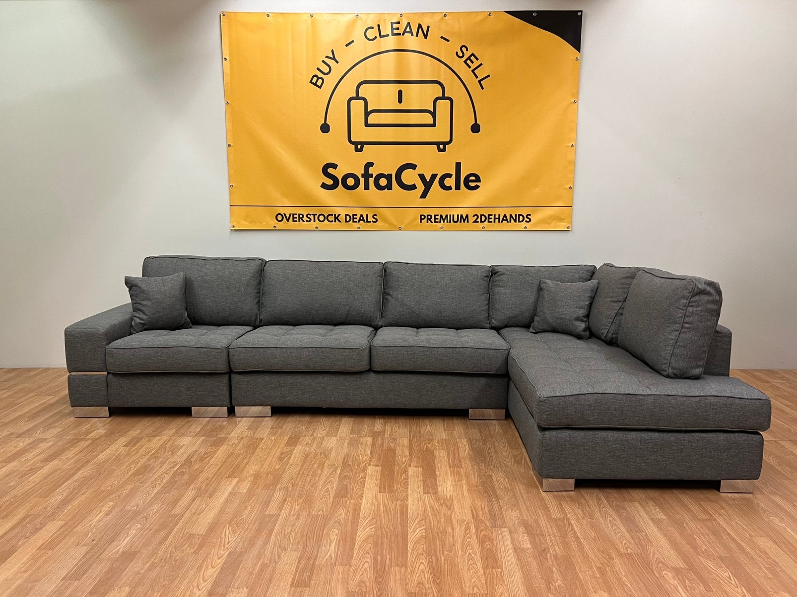NIEUWE OVERSTOCK Spin hoekzetel – SofaCycle, Ophalen of Verzenden, Zo goed als nieuw, SofaCycle, Info@sofacycle.be