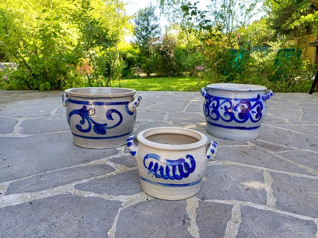 3 vintage Keulse potten, Antiek en Kunst, Antiek | Keramiek en Aardewerk, Ophalen