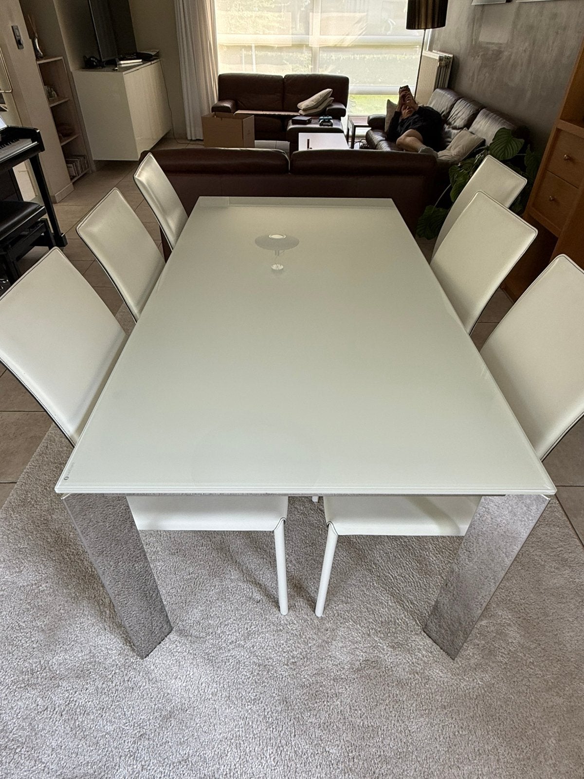 Calligaris Toronto: OMNIA Tafel + stoelen Piaza Chair Tonin, Huis en Inrichting, Tafels | Eettafels, Ophalen, Zo goed als nieuw