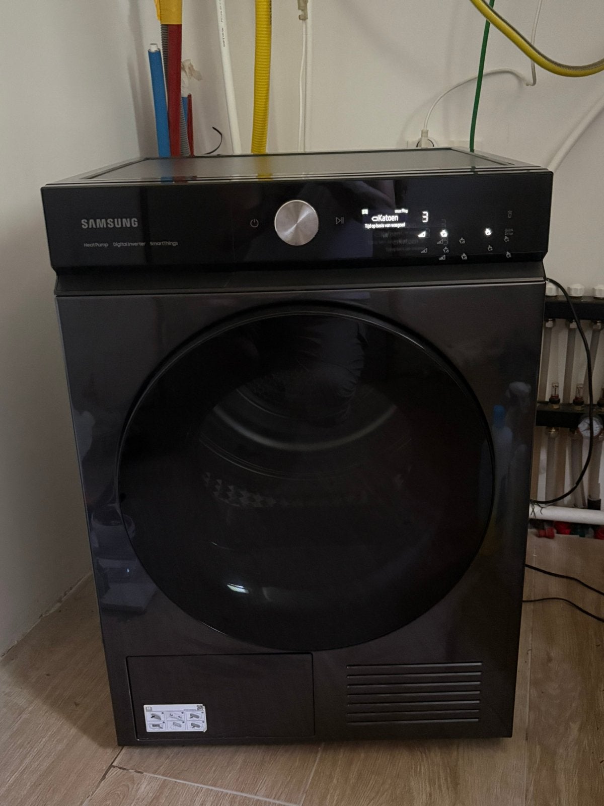 ✅Samsung 9kg warmtepomp droogkast A+++, Elektronische apparatuur, Ophalen, Zo goed als nieuw