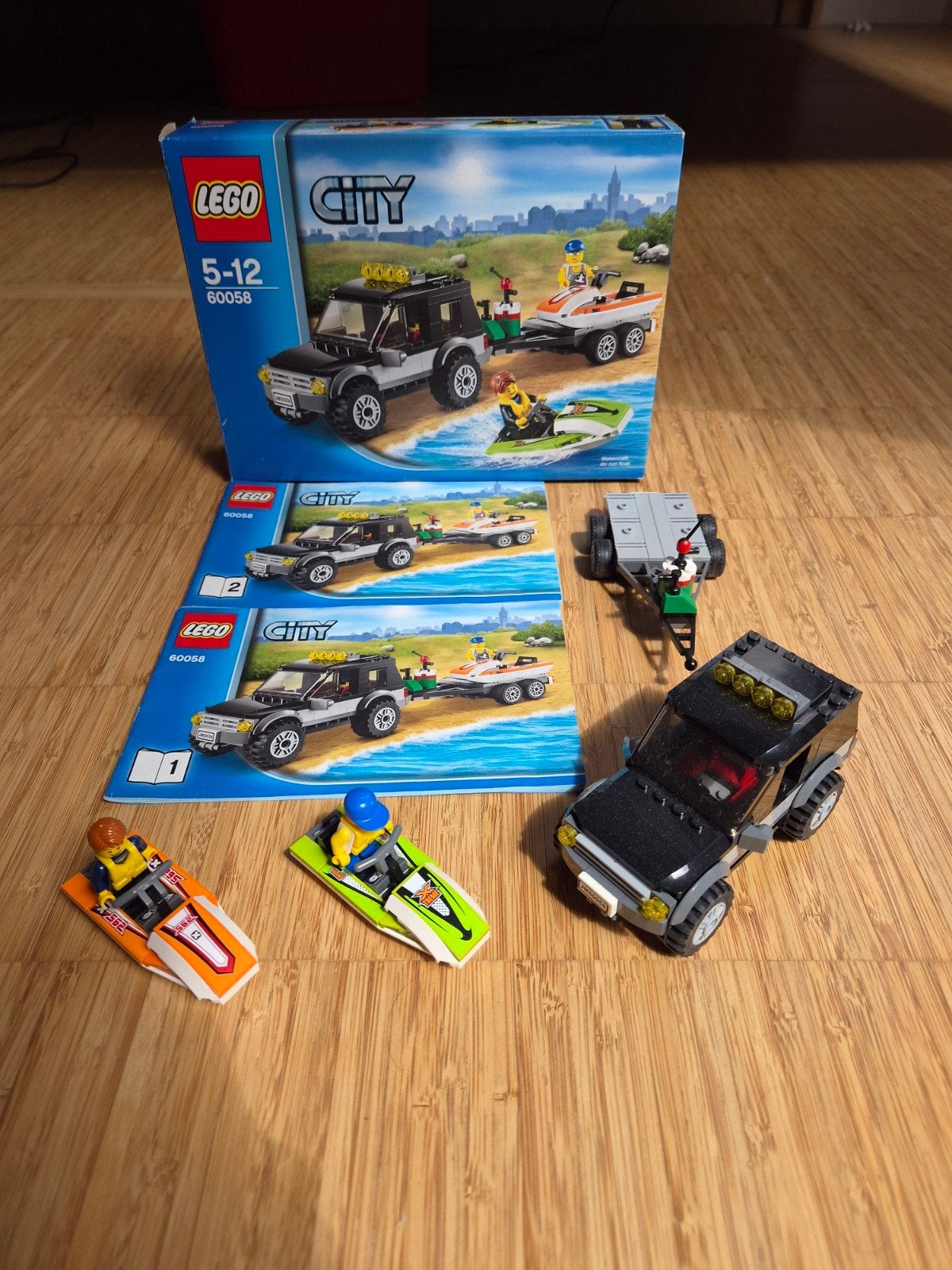 LEGO City SUV met Jetski's (100%compleet/Doos/Boekje), Kinderen en Baby's, Ophalen, City, Lego, Zo goed als nieuw