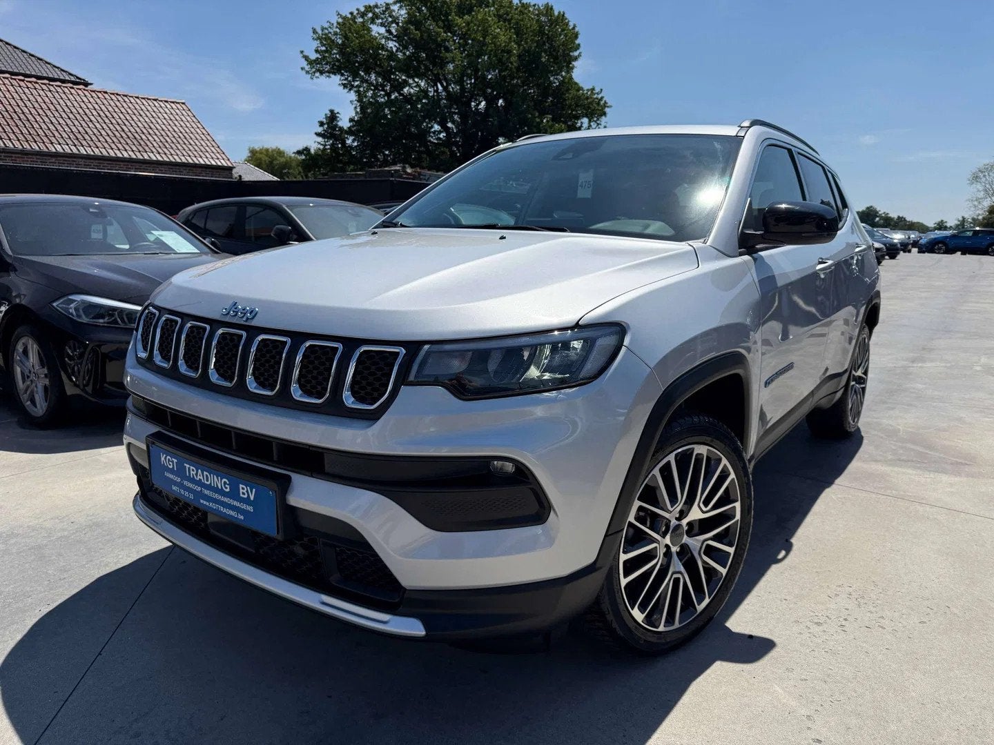 Jeep Compass 1.3 TURBO HYBRID AWD NAVIGATIE LEDER OPENDAK CA, Autos, Jeep, Cuir, Euro 6, Entreprise, Phares entièrement LED