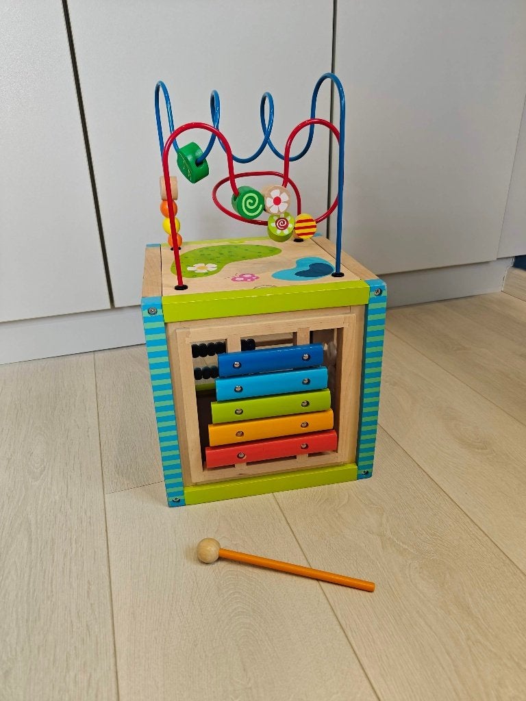 Houten multifunctionele activiteitenkubus, Kinderen en Baby's, Ophalen, Nieuw, Overige typen