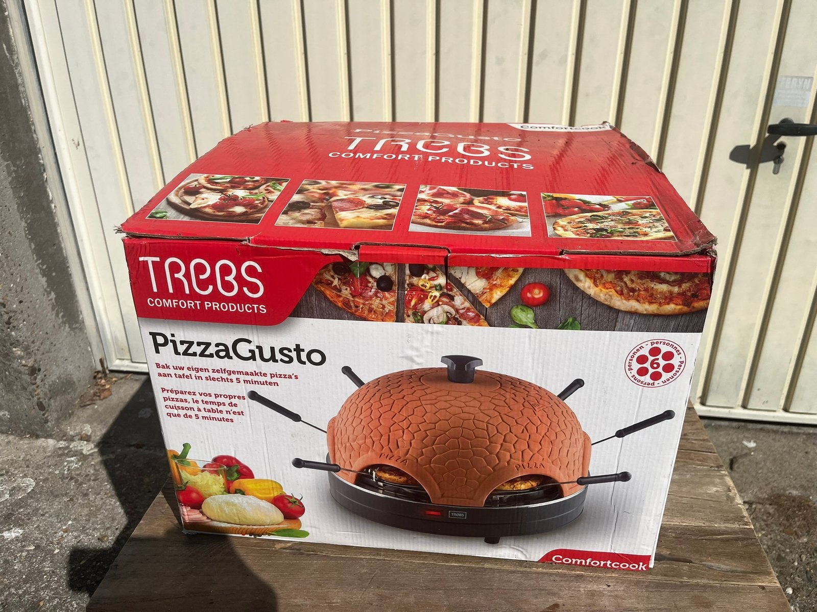 TREBS - mini pizza oven (1x gebruikt), Enlèvement, Comme neuf