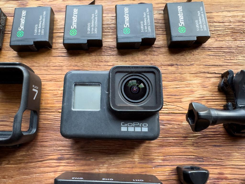 GoPro Hero 7 black incl. 5 batterijen, Ophalen, Gebruikt, GoPro