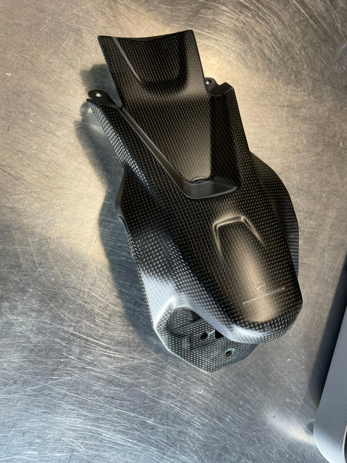 Carbon number plate holder cover Ducati Multistrada, Enlèvement ou Envoi, Utilisé