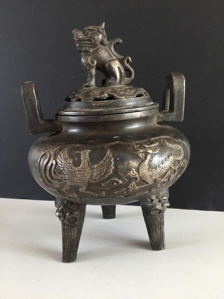 Antieke bronzen Koro, Ophalen, Brons