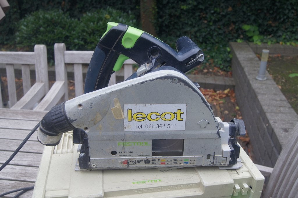 festool invalzaag TS55EBQ, Doe-het-zelf en Bouw, Gereedschap | Zaagmachines, Gebruikt, Invalzaag, Ophalen of Verzenden, 30 tot 70 mm