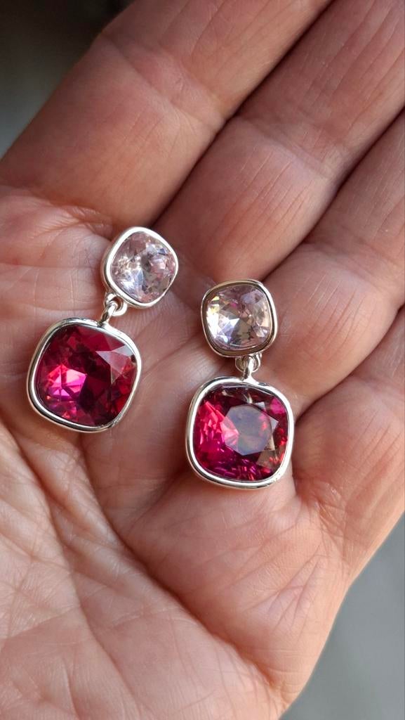 Boucles d'oreilles élégantes en strass, Enlèvement ou Envoi