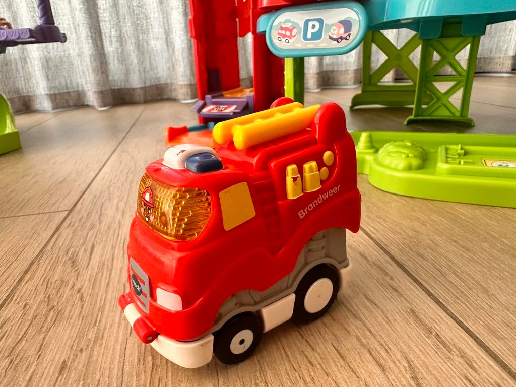 Vtech Toet Toet Auto’s Press & Go - Brent Brandweer, Kinderen en Baby's, Speelgoed | Vtech, Ophalen, Gebruikt, 6 maanden tot 2 jaar